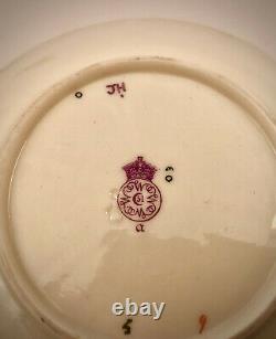 Antique Royal Worcester Tea Cup & Saucer, Lily Pad Shape