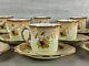 Antique Samuel Radford Floral Gilded Tea Set Teaset Cup Saucer Plate #1124