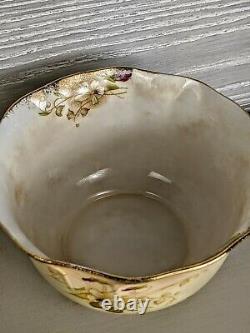 Antique Samuel Radford Floral gilded Tea Set Teaset Cup Saucer Plate #1124