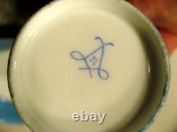Antique Sevres Gold Painted Portrait Tea Cup and Saucer 18th Century 1756