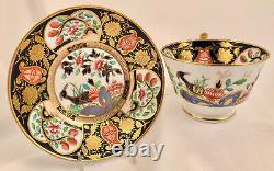 Antique Spode Tea Cup & Saucer, London Shape, Imari Style