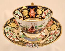 Antique Spode Tea Cup & Saucer, London Shape, Imari Style