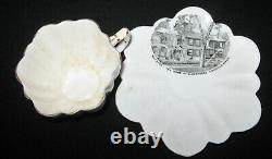 Antique Tea Cup & Scallop Saucer 1898 Americana Historic Rare Emerson Foley Set