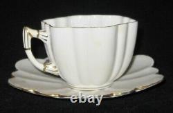 Antique Tea Cup & Scallop Saucer 1898 Americana Historic Rare Emerson Foley Set