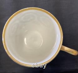 Antique Teacup and Saucer Paragon Gold Filigree by D & C Limoges circa 1875