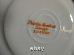 Antique Theodore Haviland Limoges Tea/Coffee/Espresso/Chocolate Pot Saucers Cups