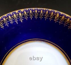 Antique Vienna Augarten 18th C Porcelain Tea Cup or Coffee Can & Saucer