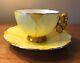 Antique Vintage Butterfly Handle Anysley English Bone China Tea Cup And Saucer