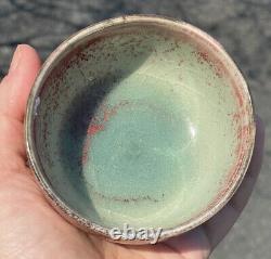 Antique Vintage Porcelain Peach Bloom Glazed Tea Cup Bowl Teacup
