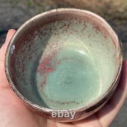 Antique Vintage Porcelain Peach Bloom Glazed Tea Cup Bowl Teacup