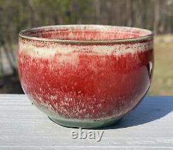 Antique Vintage Porcelain Peach Bloom Glazed Tea Cup Bowl Teacup