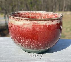 Antique Vintage Porcelain Peach Bloom Glazed Tea Cup Bowl Teacup