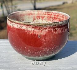 Antique Vintage Porcelain Peach Bloom Glazed Tea Cup Bowl Teacup