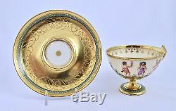 Antique Wehsner Dresden Tea Cup & Saucer