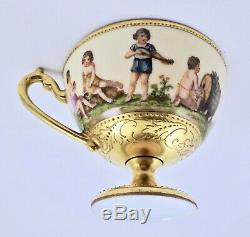Antique Wehsner Dresden Tea Cup & Saucer