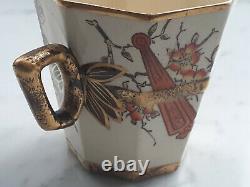 Antique William Adderly & Co Transfer Decorated Porcelain Tea/Coffee Set, 9 PCS