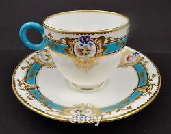 Antique Worcester Tea Cup & Saucer