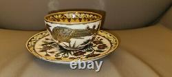 Antique Zsolnay Tea Cup and Saucer 1880s