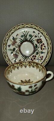 Antique Zsolnay Tea Cup and Saucer 1880s