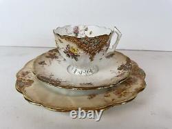 Antique circa 1900 Redfern and Drakeford R & D Tea Trio Cup Saucer Plate Floral