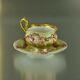 Antique Gilt Porcelain Tea Cup With Saucer By Napoli