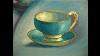 Art Instruction Oil Painting A Teacup And Saucer