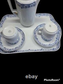 Austrian OEPIAG Bohemia, Czech Antique Serving Tray Set RARE! Read Descript