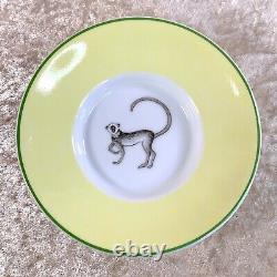 Authentic HERMES Africa Green Tea Cup Saucer Top Lid Cover Porcelain withBox