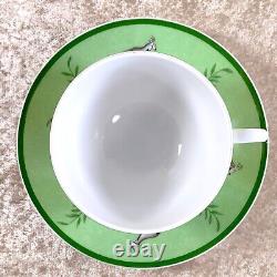 Authentic Hermes tea Cup Saucer Africa Green Tableware