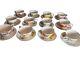 Avon Tea Cup & Saucer Complete Set Of 12 Blossoms Of The Month Series 1991 Box