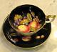 Aynsley Bone China Orchard Fruit Tea Cup & Saucer Vintage Teacup Rare