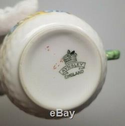 Aynsley Flower Handle VENETIAN LADY China Tea Cup Saucer Plate TRIO England RARE