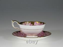 Aynsley Rare Pink Chrysanthemum & Butterfly Gold Tea Cup and Saucer, England