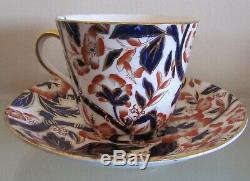 BLOOR DERBY BAMBOO PATTERN (Imari Pallet) 6 huge TEA CUPS & SAUCERS=c1830=RARE