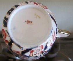 BLOOR DERBY BAMBOO PATTERN (Imari Pallet) 6 huge TEA CUPS & SAUCERS=c1830=RARE