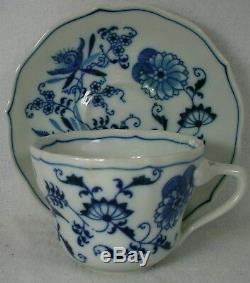 BLUE DANUBE china 24-piece TEA SET Teapot Creamer Sugar Tea Tile Cups Saucers