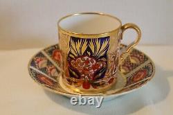 Beautiful Early Royal Crown Derby Cabinet Cup & Saucer Antique Circa 1800