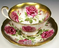 Beautiful Paragon Large Red Roses Tea Cup And Saucer Teacup