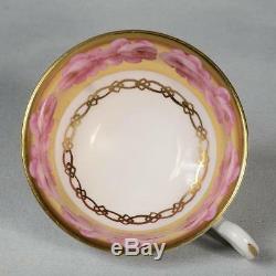 Beautiful Royal Chelsea Teacup & Saucer White/ Pink Roses Lots Of Gold