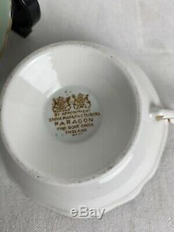 Beautiful Vintage Paragon China Tea Cup And Saucer Spring Bouquet Double Crest