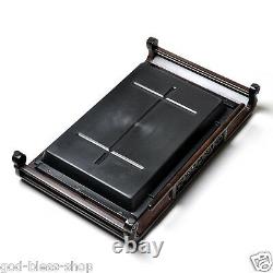 Brand quality handmade carved tea tray ebony solid wood tea table cup holder new