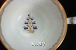 C1796 Antique Worcester Barr & Flight & Barr Tea Cup & Saucer Pinched Handle