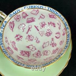 C1935 Paragon England FORTUNE TELLING CUP with broken (repaired) saucer