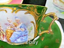 CARLSBAD tea cup and saucer courting couple love story teacup ladies Austria