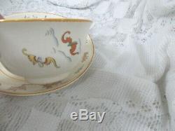 Canonsburg 1929 GENEVIEVE WIMSATT Tea Leaf Fortune Telling Cup / Saucer RARE