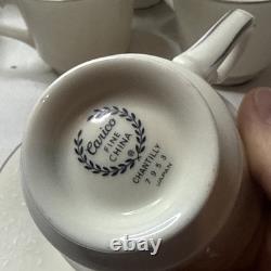 Carico Chantilly Cup & Saucer 7953.9 Cups 7 Saucer Set Made In Japan NOS