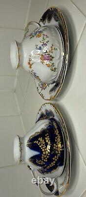 Casati ARAMCO IMPORTSFine Porcelain 10 pc Tea Cup and Saucer Set /Box #1233-TS12