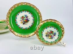 Cauldon Arts & Crafts Movement Tea Cups & Saucers Set of 6