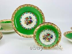 Cauldon Arts & Crafts Movement Tea Cups & Saucers Set of 6