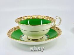 Cauldon Arts & Crafts Movement Tea Cups & Saucers Set of 6